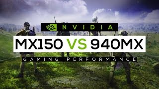 NVIDIA Geforce MX150 VS NVIDIA Geforce 940MX 2018  Gaming Performance Comparison [upl. by Clyve]