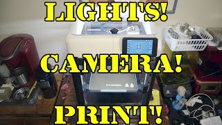 Flashforge Adventurer 5M camera and LED light strip installation and test [upl. by Alyaj]