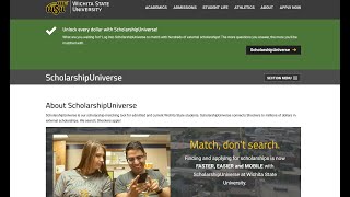 College of Applied Studies ScholarshipUniverse Tutorial [upl. by Naiva]