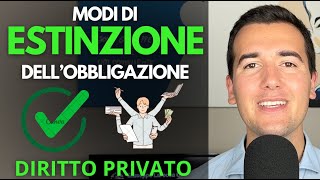 MODI DI ESTINZIONE DELLOBBLIGAZIONE ✅😊 NO ADEMPIMENTO ❌  Diritto Privato in 3 minuti [upl. by Moshell]