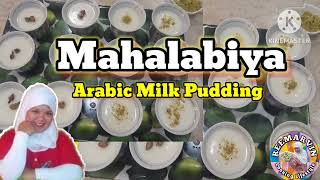 HOW TO MAKE ARABIC SWEET MAHALABIYAMILK PUDDING BY Reemarvincookinglifestyle arabic kuwait [upl. by Kendyl]