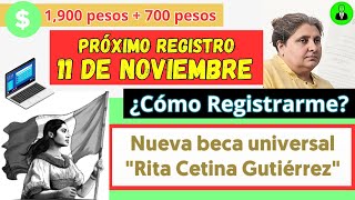 Cómo Solicitar la BECA quotRita Cetinaquot 💻 Registro en línea 🟢 Instrucciones Paso a Paso noviembre2024 [upl. by Frederica]