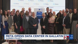 Meta opens data center in Gallatin [upl. by Aidnahs251]