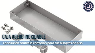 Caja de acero inoxidable CB2 de Perfiletto Protección superior para bisagras de piso [upl. by Mccarthy687]