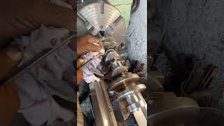 Crankshaft clearance check Pistons Rod Automobile Toptrending Workshop [upl. by Dnaloy57]