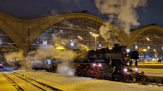 52 80797 mit E77 10 und ihren DPE 90552 im Hbf Leipzig 02122023 [upl. by Riggins]