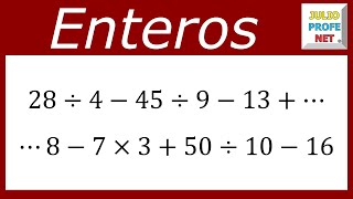 OPERACIONES CON ENTEROS SIN SIGNOS DE AGRUPACIÓN  Ejercicio 1 [upl. by Ardnalak752]