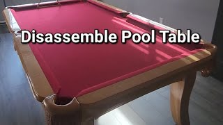 steps to disassemble pool table [upl. by Egdirdle692]