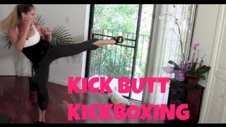 Kickboxing Kickboxing Classes Free Kickboxing Workout Kick Butt Kickbox fat burning cardio abs [upl. by Nnylyahs]