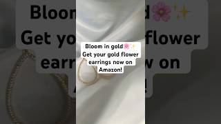 Bloom with style 🌸✨ Gold Flower Earrings available now on Amazon floralearrings amazonfinds [upl. by Rockie]