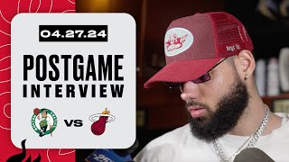 N Jović C Martin H Highsmith Postgame Interview  Boston Celtics vs Miami HEAT  April 27 2024 [upl. by Deeyn]