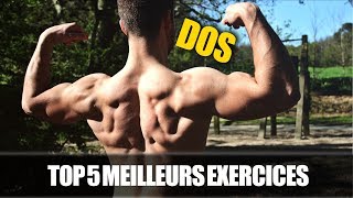 Top 5 meilleurs exercices poids du corps  Dos [upl. by Asenej]