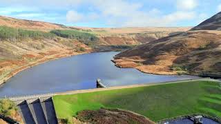 Stunning Aerial Views of Dovestone Reservoir  DJI Mini 4 Pro Drone Footage [upl. by Nithsa]