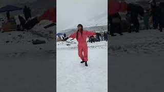 Snow fall Manali kullumanali ice fun enjoy rohtang [upl. by Dodwell]