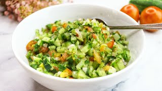 How To Make Middle Eastern Salad ‼️ Mediterranean Salad Recipe [upl. by Rayham857]