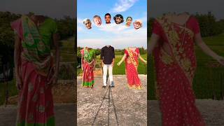 kamariya dole dole song vs New dancing girl amp bhudhi women amp me Fun head matching video gameshort [upl. by Wiltsey618]