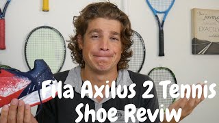 Tennis Shoe Review  Fila Mens Axilus 2 Energized Original amp Le  Takin [upl. by Komarek]