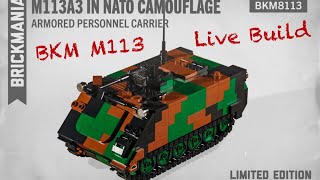 Brickmania M113A3 Nato Live Build [upl. by Juditha]