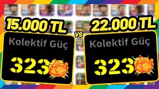 15000 TL SATIŞTA vs 22000 TL SATIŞTA KADRO  EFOOTBALL 2025 MOBİLE [upl. by Talie345]