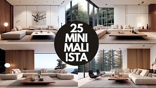 🎯 25 Diseños Interiores de Decoración Minimalista hogarconestilo estilominimalista decoración [upl. by Moreen]