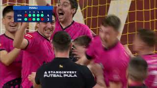 STANOINVEST FUTSAL PULA vs FUTSAL DINAMO 54 polufinale SuperSport HMNK 2324 [upl. by Otiragram]