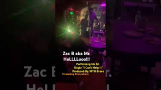 Zac B aka Mr HeLLLLooo Performing his hit single quotI Cant Help Itquot produced by MTH Bravo [upl. by Celestine]