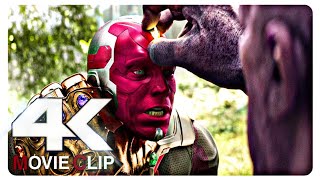 Thanos Kills Vision Scene  Vision Death Scene  Avengers Infinity War 2018 Movie Clip By Az Gamer [upl. by Tireb]