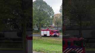 Brandweer vertrekt van brandlucht in venlo centrum [upl. by Lolanthe914]