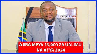 TAMISEMI AJIRA MPYA 23000 ZA WALIMU NA AFYA 2024 ZATANGAZWA NA WAZIRI MCHENGERWA [upl. by Schoening]