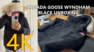 Canada Goose Wyndham Parka BLACK Unboxing [upl. by Aroel]