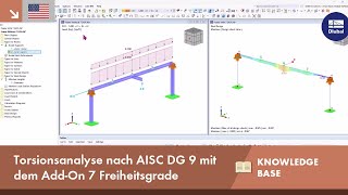 EN KB 001911  Torsionsanalyse nach AISC DG 9 mit dem AddOn 7 Freiheitsgrade [upl. by Enelie716]