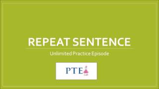 PTE Repeat sentence 2 [upl. by Lundberg]