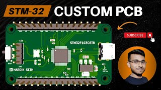 My Longest Video Designing Custom PCB based on STM32F103C6T8 by using KiCAD 8 [upl. by Adnima]