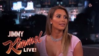 Kim Kardashian on Jimmy Kimmel Live PART 1 [upl. by Bocaj421]