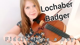 Lochaber Badger Reel FIDDLE TUNE A DAY [upl. by Disini]