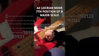 A LOCRIAN MODE 7TH POSITION OF B MAJOR SCALE guitar guitarist guitarsolo bluesmusic shorts [upl. by Eleumas]