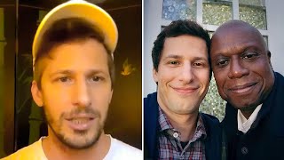 Andy Samberg REACTS to Andre Braugher’s Death [upl. by Lyudmila]