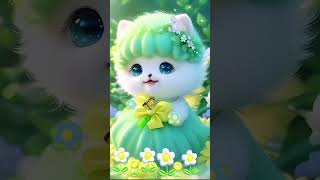 Very Beautiful Naat Hasbi Rabbi Jallal Laa  Cute Cat  islamicstatus viral trending status [upl. by Aissatan]