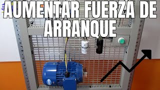 CÓMO AUMENTAR FUERZA DE ARRANQUE MOTOR TRIFÁSICO EN MONOFÁSICO [upl. by Serrell]