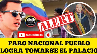 PARO NACIONAL EN ECUADOR PUEBLO LOGRA TOMARSE PALACIO DE CARONDELET EN CONTRA NOBOA NOTICIAS RFE TV [upl. by Letnohs170]