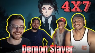 React DEMON SLAYER 4x7  MUZAN CHEGOU 🕺🕺🕺🕺 [upl. by Vezza629]