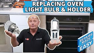 How To Replace Halogen G9 Bulb amp Oven Light Lamp Fitting [upl. by Elocal]