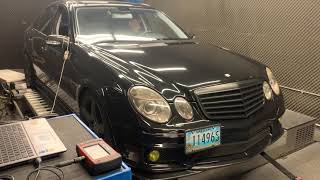 Weistec Supercharged E55 Dyno pull 585whp560wtq Stay tuned for mods [upl. by Lexie]