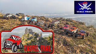 Castel Trail 2024 RC Speedy R2 Rock Pirates Power Wagon Scx10 2 Red Cat TRX4 crawling [upl. by Dennison]