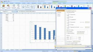 Excel 2007  Trendlinien einfügen und formatieren [upl. by Allie]