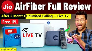 Jio AirFiber Review after 5 Months and Jio AirFiber Jiocall App  Jio AirFiber Installation vs Fiber [upl. by Joshia]