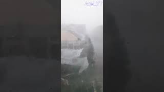 Vijelia de la TurnuSeverin Furtuna cu grindina ⛈️🧊 hailstorm grindina vijelie [upl. by Ayinat]