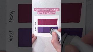 Which color is your favorite ❤️ Copic RV69 Peony or V09 Violet satisfyingart alcoholmarkers asmr [upl. by Naginnarb]