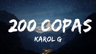 30 Mins  Karol G  200 COPAS LetraLyrics  Your Fav Music [upl. by Raclima]