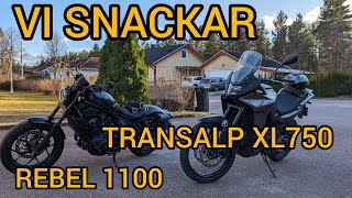 TANKAR EFTER EN SÃ„SONG MED NYA HONDA TRANSALP XL750 OCH OM REBEL 100 [upl. by Firmin]